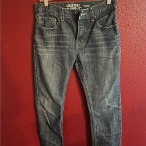 Signature by Levi Strauss Women's Dark Blue Skinny Jeans